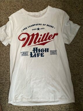 Miller High Life Short Sleeve Graphic Tee - White